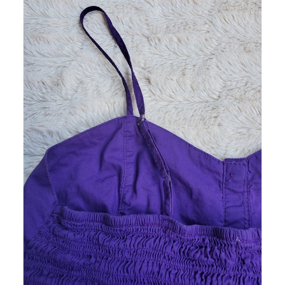 OP purple button down top with pockets - Picture 6 of 8